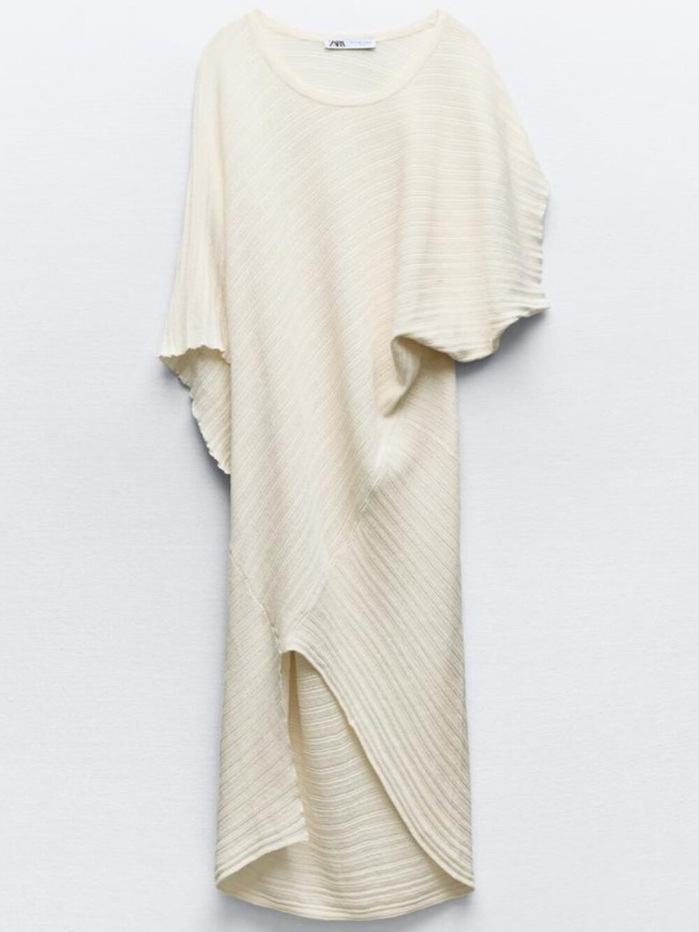 Asymmetric Knit Tunic Dress